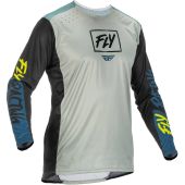 Fly Mx-Jersey Lite Grey-Teal-Yel. Fluo
