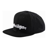 Troy Lee Designs Snapback Cap, Signature, Black/White, One Size