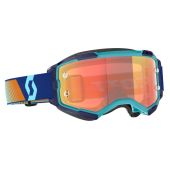 Scott Fury Goggle - Blue/Orange - Orange Chrome Works Lens