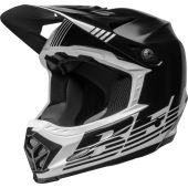 BELL Moto-9 Youth Mips Helmet - Louver Gloss Black/White