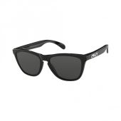 Oakley Sunglasses Frogskin Polished Black - Base Grey lens