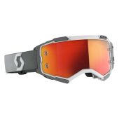 Scott Fury Goggle - White/Grey - Orange Chrome Works Lens
