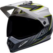 BELL Mx-9 Adventure Mips Helmet - Dalton Gloss White/Hi-Viz Yellow