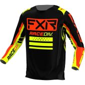 FXR Clutch Pro MX Jersey Black/Nuke Red/Hivis