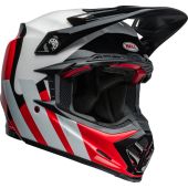 Bell Moto-9S Flex Helmet Hello Cousteau Stripes Gloss White/Red