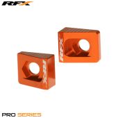 RFX Pro Rear Axle Adjuster Blocks (Orange) - KTM 65