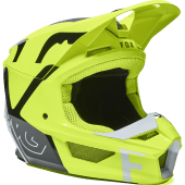 Fox Youth V1 Skew Helmet Fluorescent Yellow,Fox Jeugd V1 Skew Crosshelm Fluo geel,Fox Jeugd V1 Skew Motocross-Helm Fluo Gelb | Gear2win