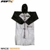 RFX Race Rain Coat Long (Clear/Black) Size Adult Large