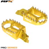 RFX Pro Footrests (Yellow) - Suzuki RMZ250/450