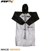 RFX Race Rain Coat Long (Clear/Black) Size Adult Medium