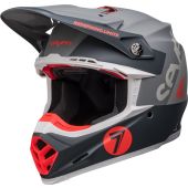 Bell Moto-9S Flex Seven Vanguard Helmet - Matte Charcoal/Orange