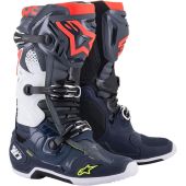 Alpinestars Boots Tech 10 Dark Gray Dark Blue Red Fluo