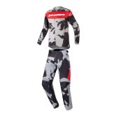 Alpinestars Youth Racer Tactical Cast Gray Camo Mars Red Gear Combo