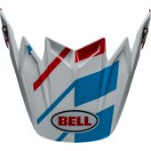 BELL Moto-9S Flex Peak - Banshee Gloss White/Red