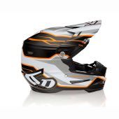 6D Helmet Atr-2 Phase White/Orange Gloss