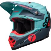 Bell Moto-9S Flex Seven Vanguard Helmet - Matte Aqua/Black