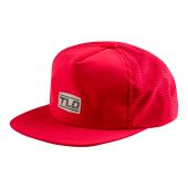 Troy Lee Designs Unstructured Strapback Cap, Speed Patch, Poppy Red, One Size