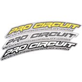 Pro Circuit - FRONT FENDER DECAL WWW.-BLK