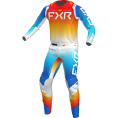 FXR Youth Pro-Stretch Mx Blue/Tangerine Gear Combo