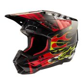 Alpinestars Helmet Sm5 Rash Red/Grey