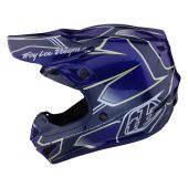 Troy Lee Designs Se4 Polyacrylite Mips Helmet Matrix Blue