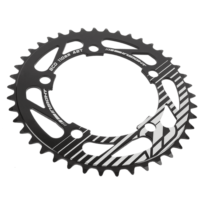 INSIGHT SPROCKET 5-HOLE ALUMINIUM - BLACK