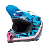 Bell Mx9 Mips Motocross Helmet Breakdance Gloss Blue/Pink