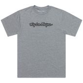 Troy Lee Designs Short Sleeve Tee Signature Grey Heather