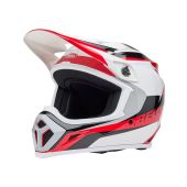 Bell Mx9 Mips Motocross Helmet Rift Gloss Red/White
