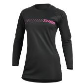 Thor Jersey Women Sector Minimal Black/Flo Pink