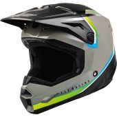 Fly Helmet Youth Ece Kinetic Vision Grey-Black