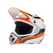 Bell Mx9 Mips Motocross Helmet Rift Gloss Orange/White