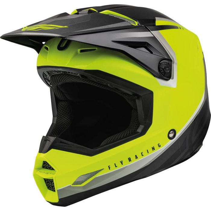 Fly Helmet Youth Ece Kinetic Vision Yellow Fluo-Black | Gear2win