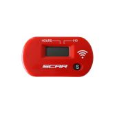 Scar Hour Meter Wireless Red