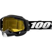 100% Goggle Racecraft 2 Snow Black Yellow
