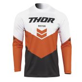 THOR JERSEY SECTOR CHEV CHARCOAL/RED/ORANGE
