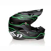 6D Helmet Atr-2 Phase Black/Green Gloss
