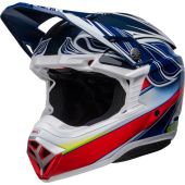 Bell Moto-10 Spherical Helmet Tomac - Blue/White