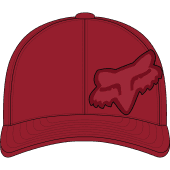 Fox episcope flexfit hat red black