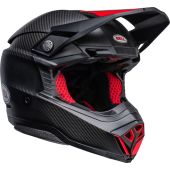 Bell Moto-10 Spherical Helmet Satin/Gloss Black/Red
