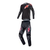 Alpinestars Youth Racer North Black Neon Red Gear Combo