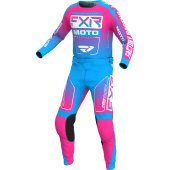 FXR Clutch Mx Cyan/E-Pink Gear Combo