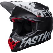 Bell Moto-9S Flex Fasthouse Crew Helmet - Matte Black/White
