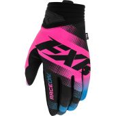 FXR Prime MX Glove E-Pink/Sky Blue/Black