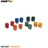 RFX Sport Valve Caps (Piston/Green) 2pcs