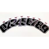 PRO FORCE FACTORY STYLE NUMBERS BLACK 15CM