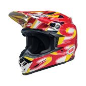 Bell Moto-9 MIPS Helmet McGrath Replica Gloss Red/Yellow/Chrome