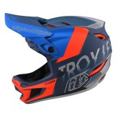 Troy Lee Designs D4 Composite Mips Helmet Qualifier Slate/Red | Gear2win BMX